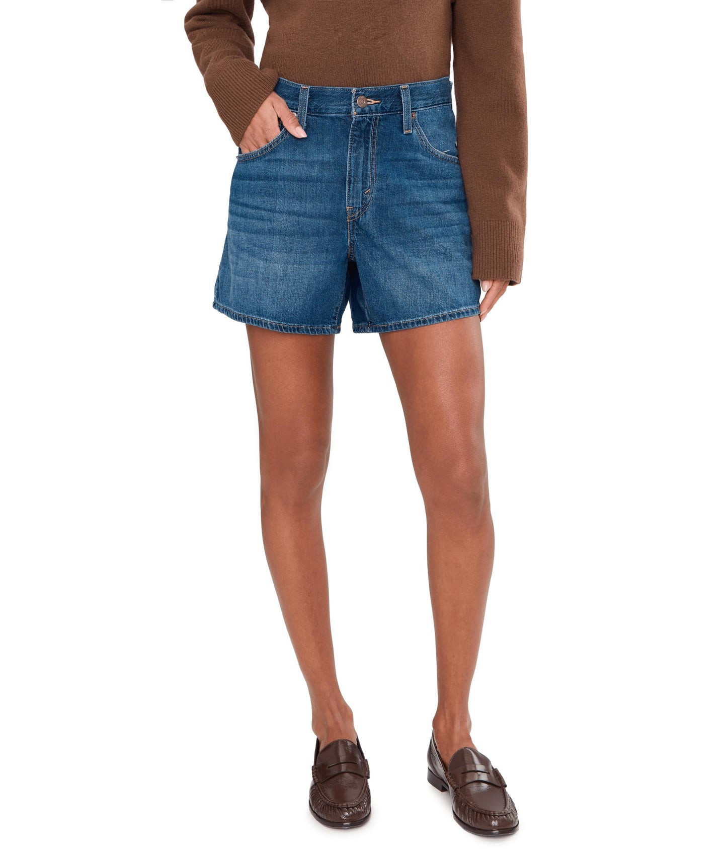 Levi's Womens Cinch Mid-Thigh Short, (New) Kiss Goodbye (Lightweight) (Non-Stretch), 27