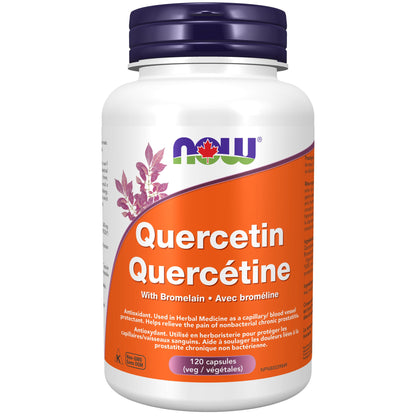 NOW Supplements, Quercetin with Bromelain, Balanced Immune System, 120 Veg Capsules NOW