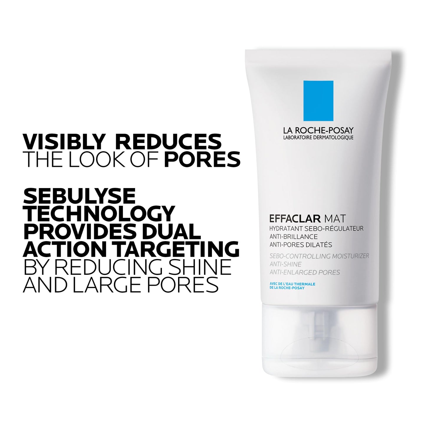 La Roche Posay Face Moisturizer for Oily, Acne-Prone Skin, Effaclar Mat Daily Face Cream, Anti-Shine & Pore Minimizer, Oil-Free, Recommended by Dermatologists, Travel Size, 40ml - Available at All In One Marketplace Canada