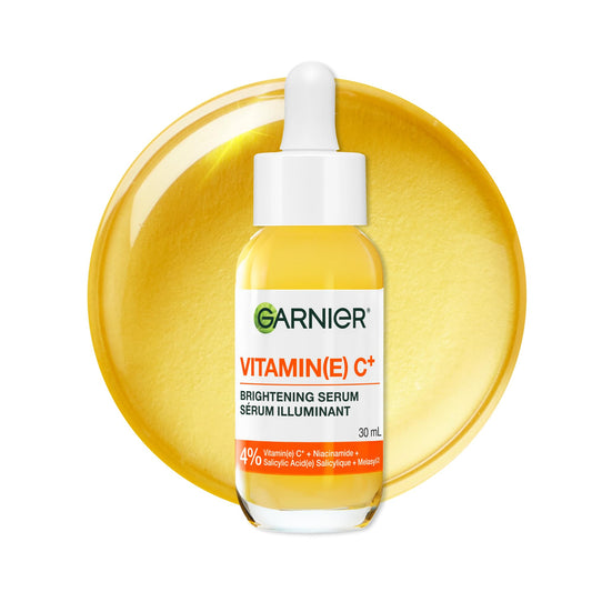 Garnier Vitamin C Serum for Face, With 4% Niacinamide, Salicylic Acid & Melasyl, Brightening, Anti-Dark Spot Serum, For All Skin Types, Even Sensitive, For Dull, Tired Skin, 30mL