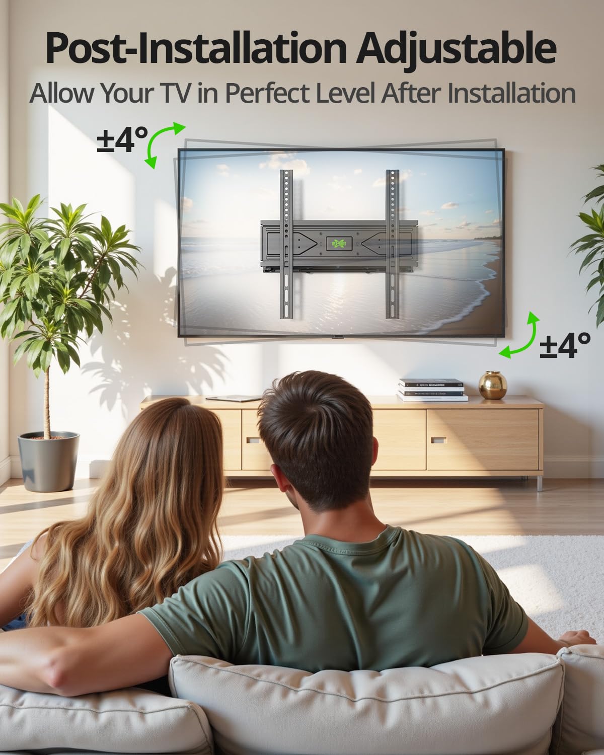USX MOUNT Full Motion TV Wall Mount for Most 32-70 inch TVs up to 99 Lbs, Wall Mount TV Bracket with Articulating Swivel Tilting, TV Mount Fit 12" 16" Wood Studs, Max VESA 400x400mm, XMM903