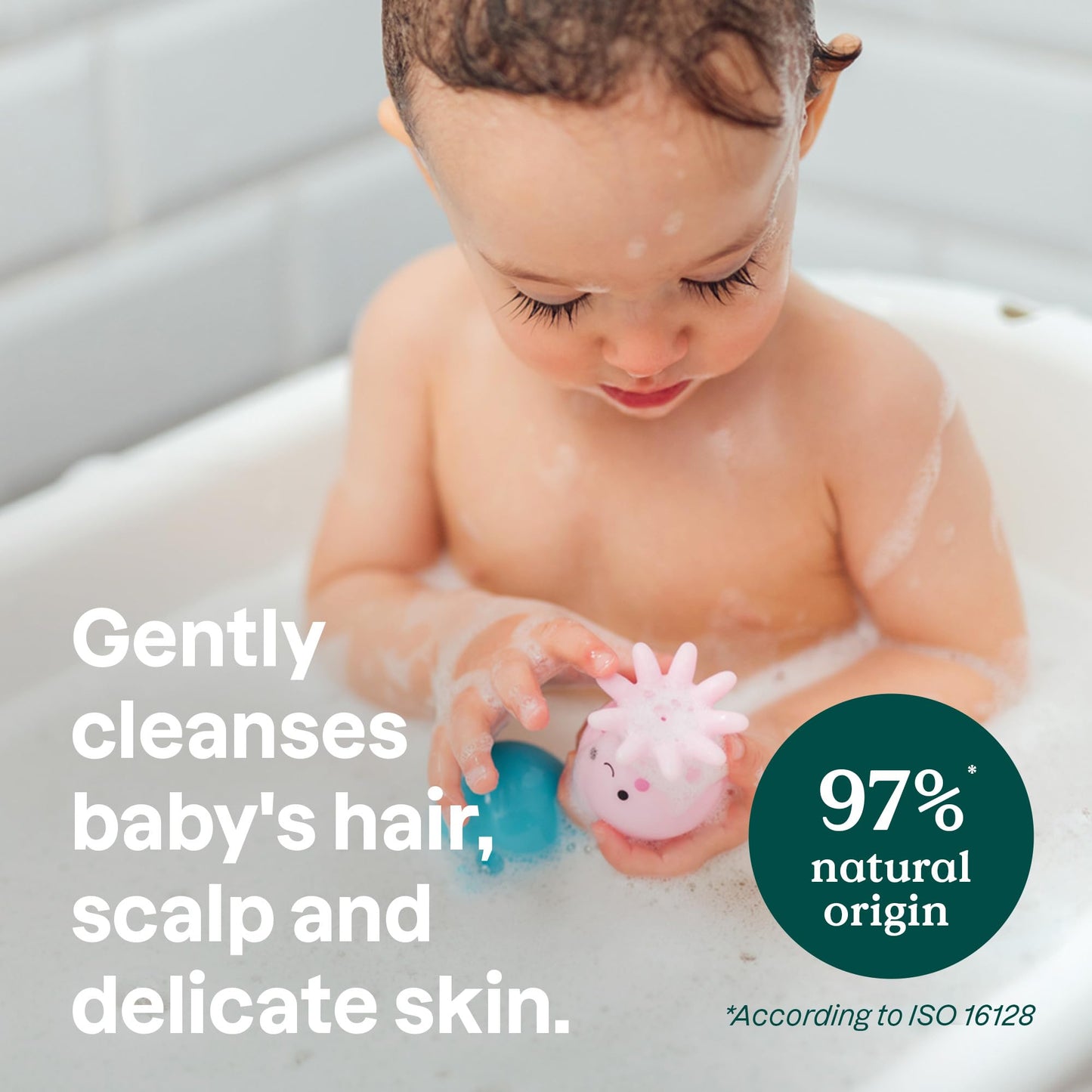 ATTITUDE Baby 2in1 Shampoo and Body Wash, Made in Canada, EWG Verified, Dermatologically Tested, Vegan, Unscented, Bulk Refill, 2 L BIO SPECTRA ATTITUDE