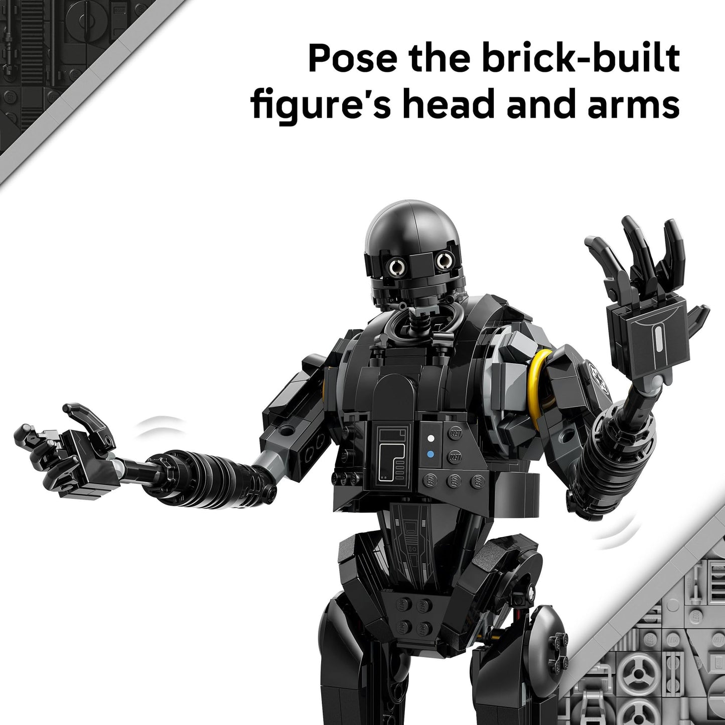 LEGO Star Wars: Andor K-2SO Security Droid - Building Toy for Kids, Ages 10+ - Makes a Great Gift for Boys and Girls - Model Kit and Room Decor Idea for Sci-Fi Adventure Fans - 75434 LEGO