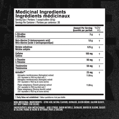 NITROSURGE Pre Workout Supplement - Endless Energy, Instant Strength Gains, Clear Focus, Intense Pumps - Nitric Oxide Booster & Preworkout Powder with Beta Alanine - 30 Servings, Cherry Limeade