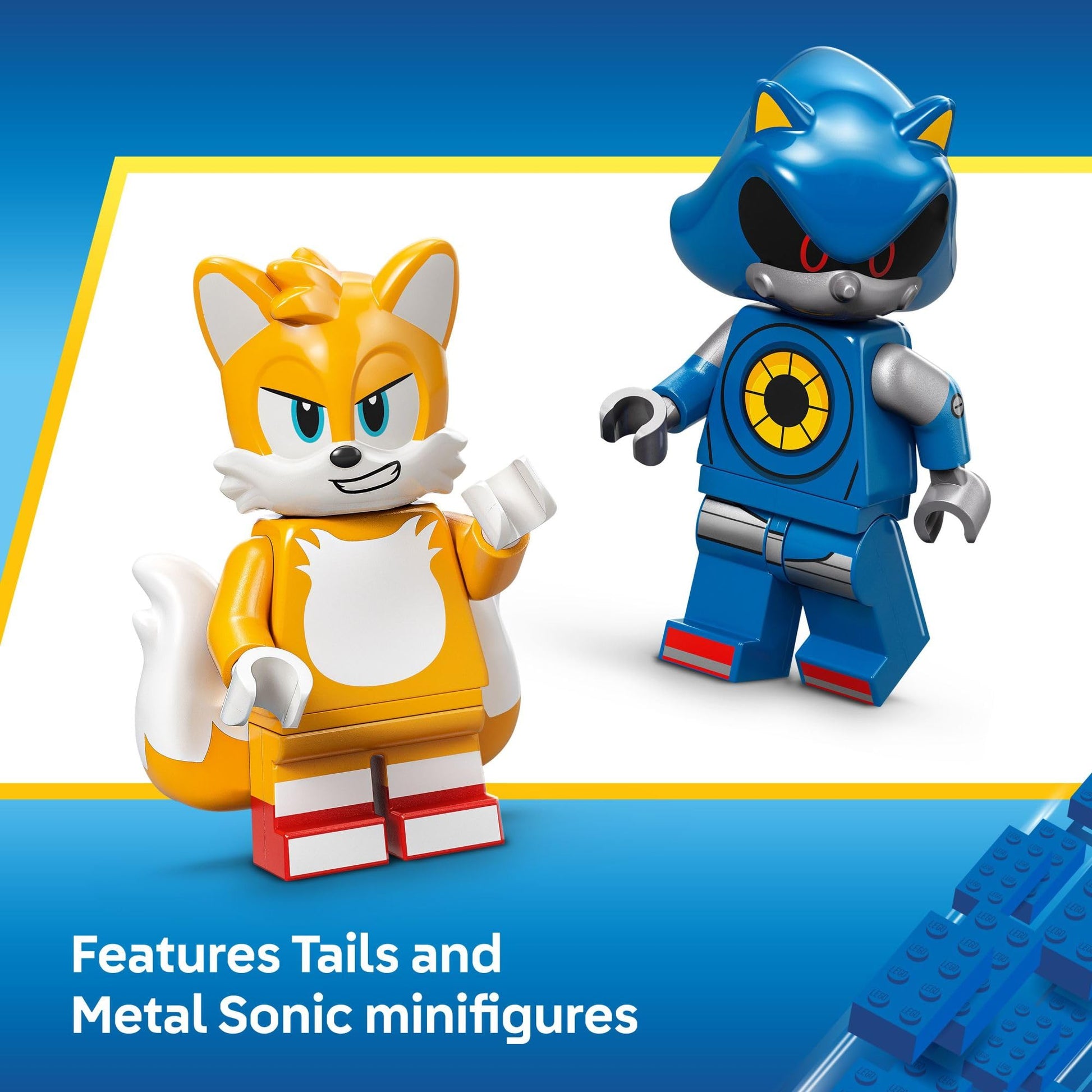 LEGO Sonic The Hedgehog Cyclone vs. Metal Sonic - Building Toy for Kids, Boys and Girls, Ages 8+ - Mech Suit with Metal Sonic and Tails Minifigures for Pretend Play - Gift Idea for Birthdays - 77002 LEGO