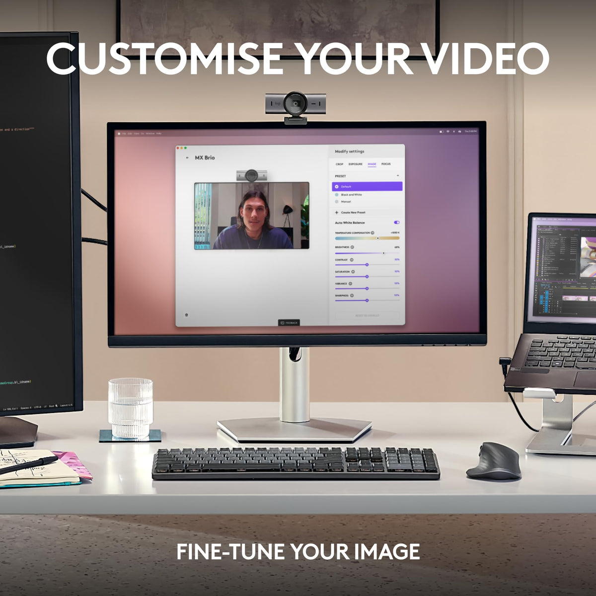 Logitech MX Brio Ultra HD 4K Collaboration Streaming Webcam - Graphite