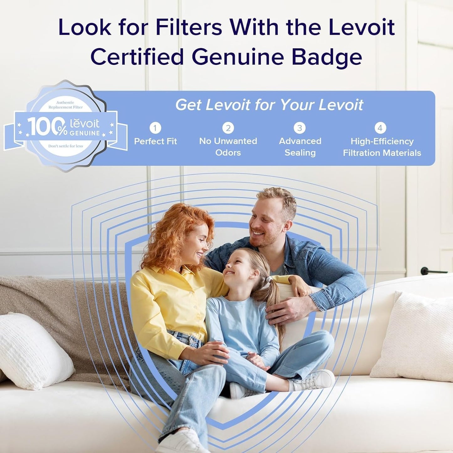 Levoit Air Purifiers for Large Room Home with Washable Filter and Air Quality Monitor, AHAM VERIFIDE, HEPA Sleep Mode and Auto Mode, Removes Pet Hairs, Allergies, Pollen, Smoke, Dust, Vital100S-P - Available at All In One Marketplace Canada