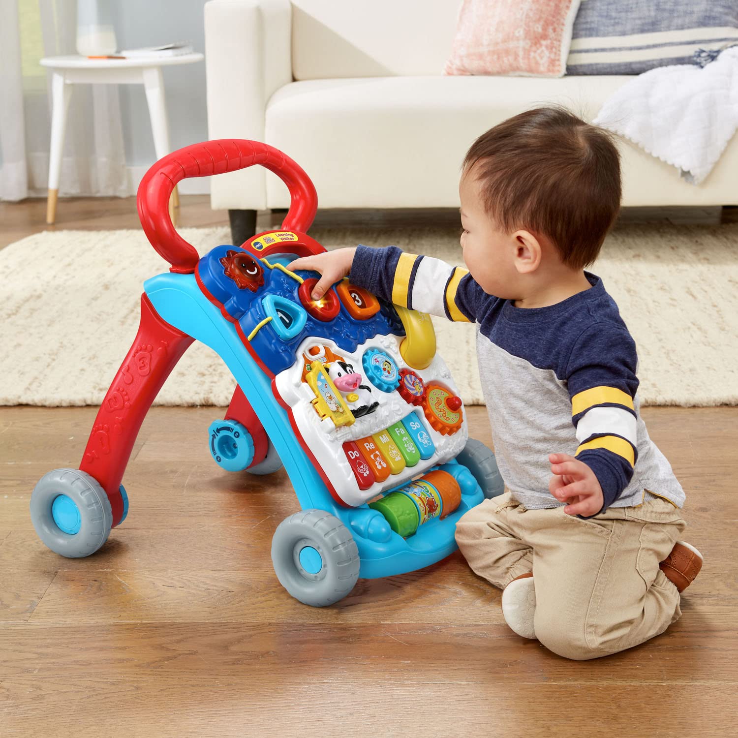 VTech Sit-to-Stand Learning Walker (Frustration Free Packaging - English Version), Blue