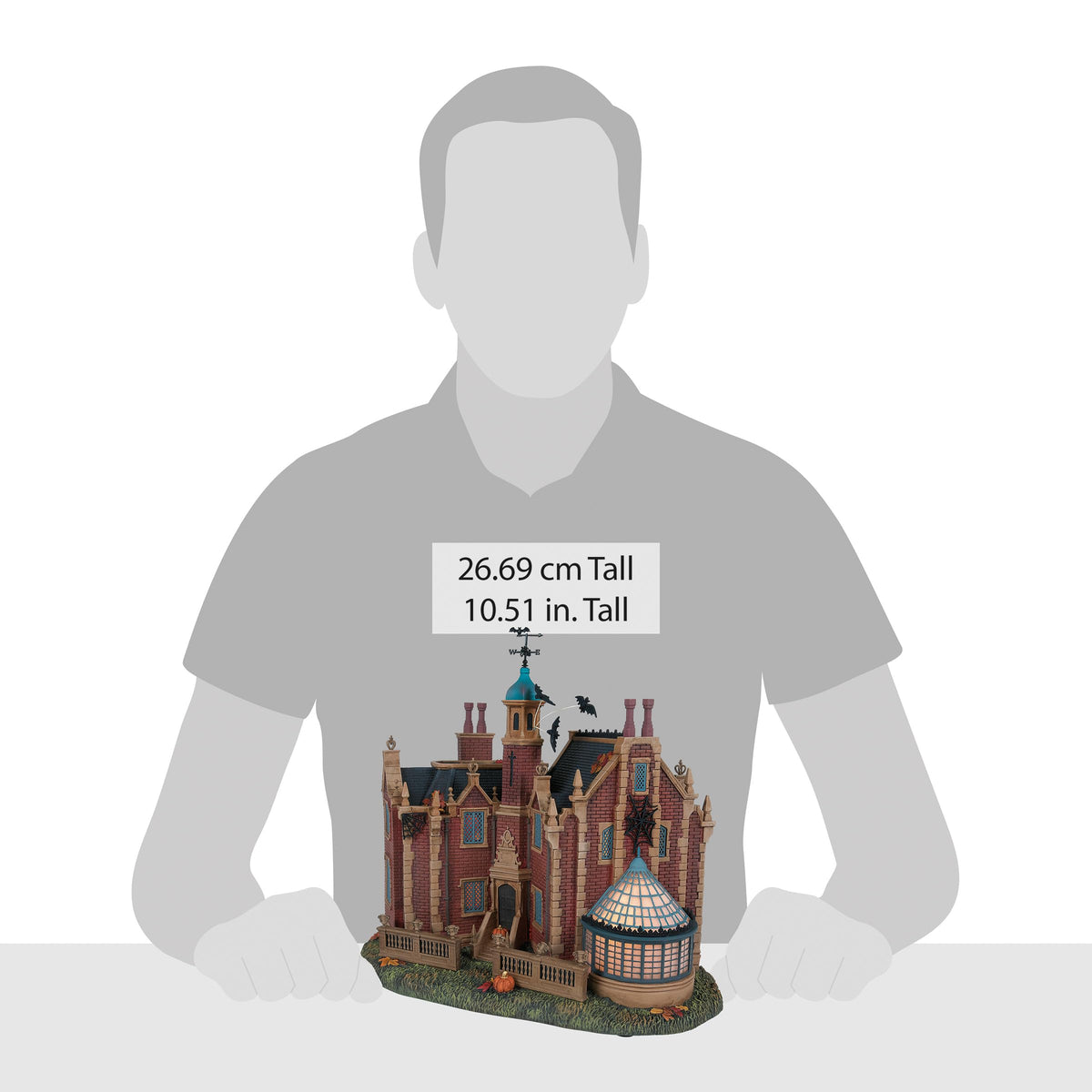 Department 56 Snow Village Halloween Disney World the Haunted Mansion Light Up Building, 10.51 Inch, Multicolor