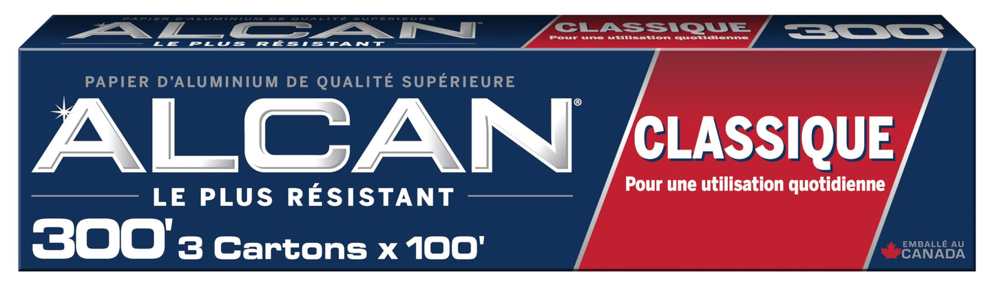 ALCAN Aluminum Foil Classic, 12 Inches x 100 Feet 3-count (Pack of 3)