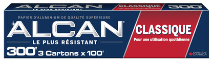 ALCAN Aluminum Foil Classic, 12 Inches x 100 Feet 3-count (Pack of 3)