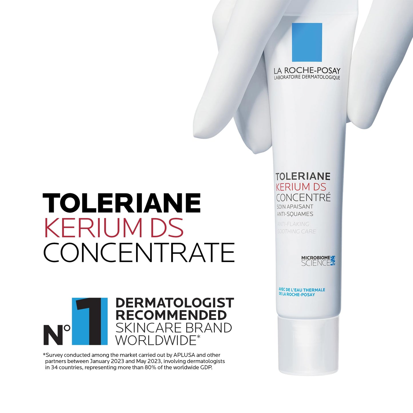 La Roche Posay Face Moisturizer, Toleriane Kerium DS Concentrate Moisturizer for Oily, Flaky, Red Skin. Hydrating Oil-Free Lotion, Suitable for Sensitive Skin & Dermatologist Recommended, 40mL La Roche-Posay