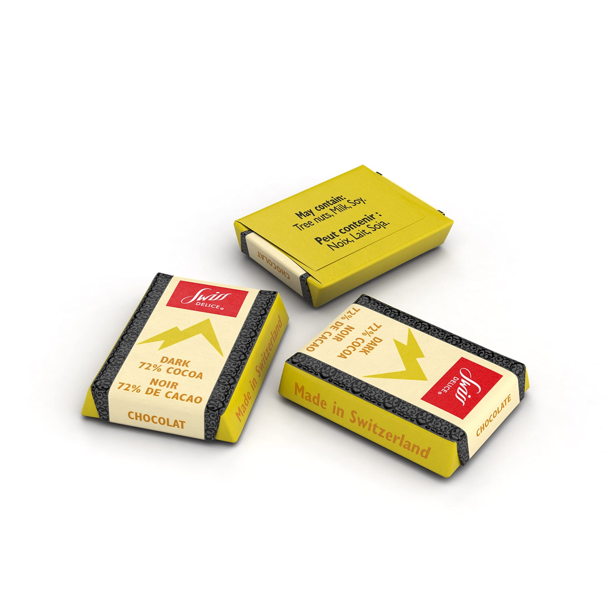 Swiss Delice Dark Chocolate 72% – 1.3 kg Bulk Pack