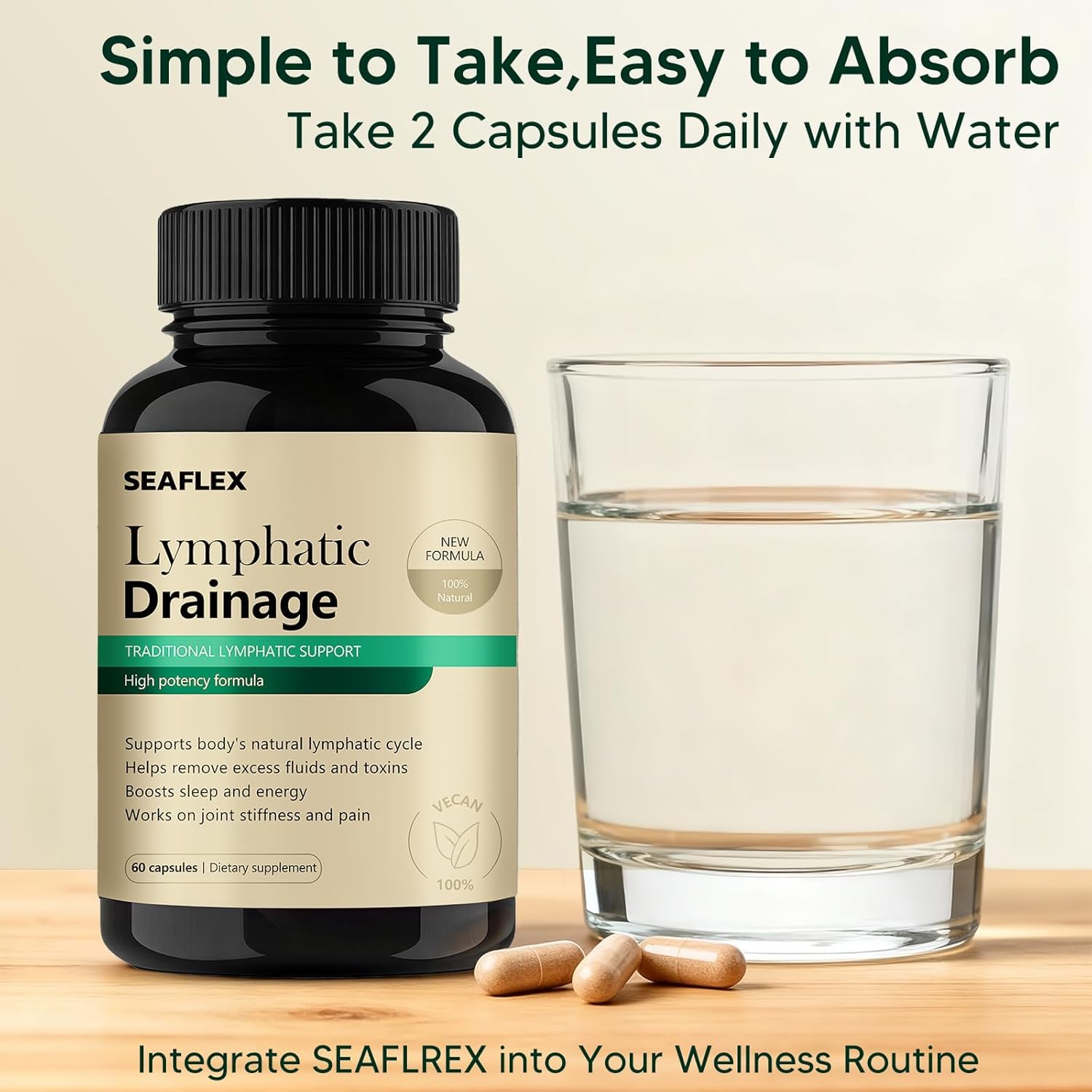Lymphatic Drainage Capsules 60 Capsules – Lymphatic Drainage & Supports Cellulite Reduction - Available at All In One Marketplace Canada