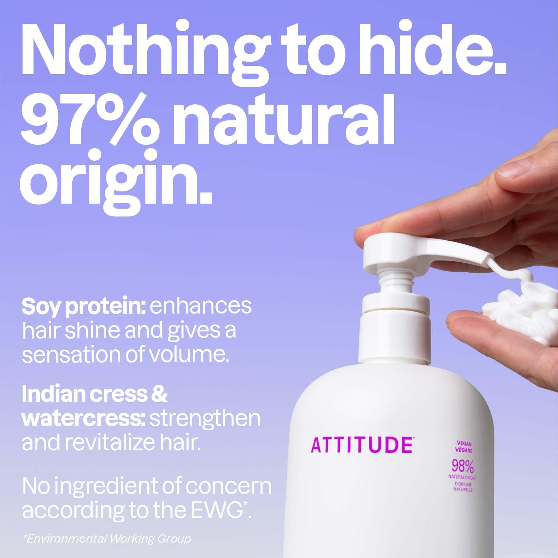 ATTITUDE Moisture Rich Hair Conditioner, Made in Canada, For Dry and Damaged Hair, Naturally Derived Ingredients, Vegan Detangler, Dermatologiocally Tested, Quinoa and Jojoba, 946 mL