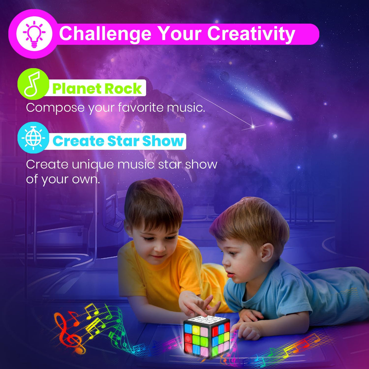 Xinbeiya Rechargeable Handheld Cube with Games, 15 Fun Brain & Memory Games 🍁 All In One Marketplace Canada