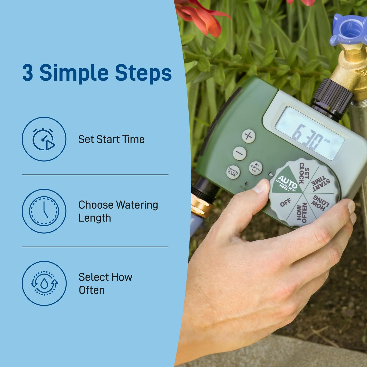 Orbit 58910 2-Outlet Programmable Digital Hose Watering Timer Orbit