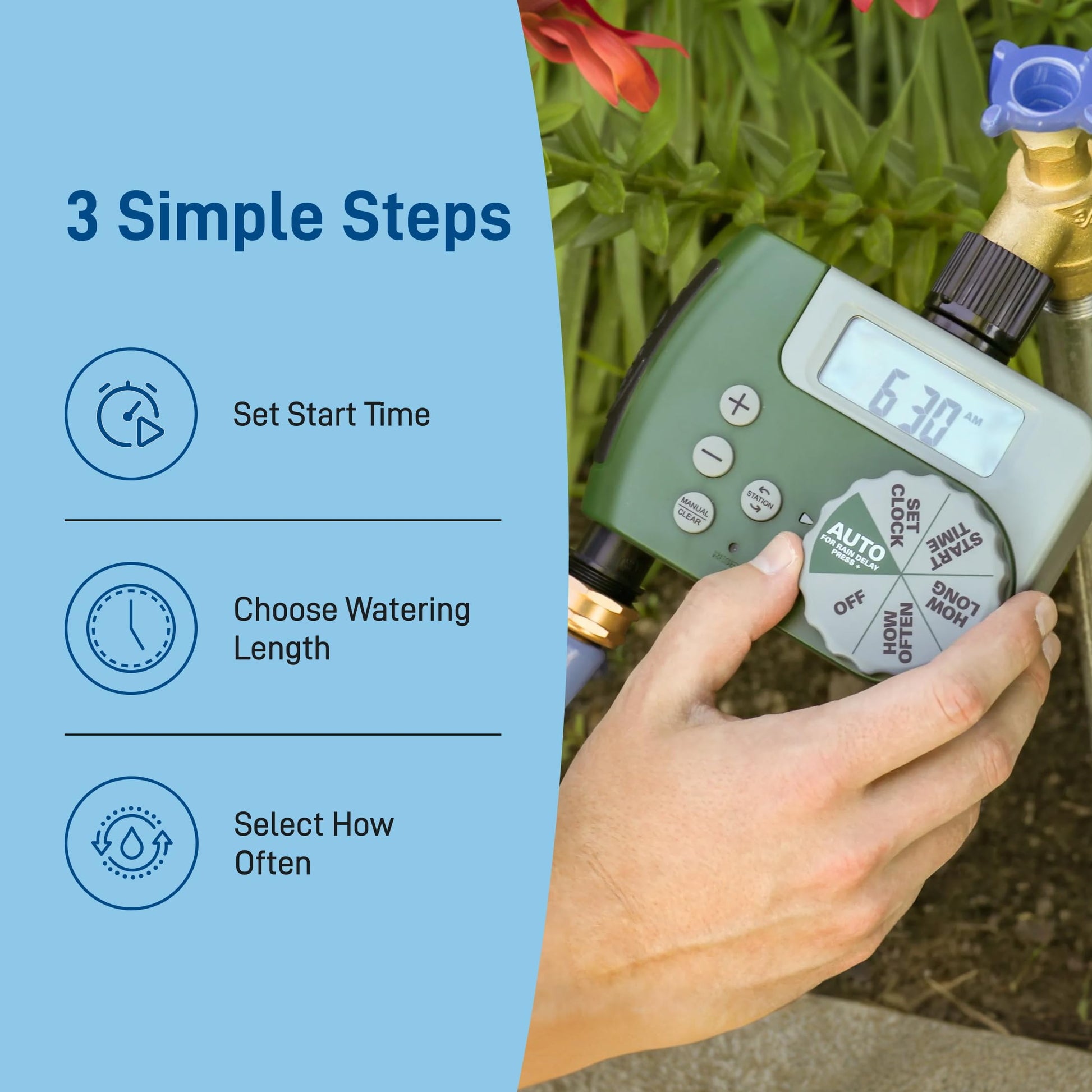 Orbit 58910 2-Outlet Programmable Digital Hose Watering Timer Orbit