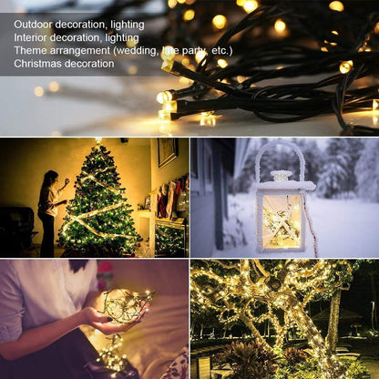 33ft 100 LED Plug in Black Wire Glow Warm White Christmas String Lights 🍁 All In One Marketplace Canada
