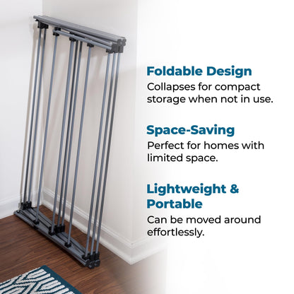 Honey-Can-Do Oversize Collapsible Clothes Drying Rack DRY-09066 Silver, 50 lbs Honey-Can-Do