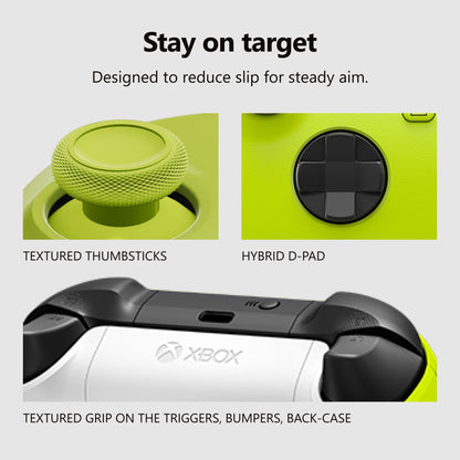 XBOX Core Wireless Gaming Controller – Electric Volt – XBOX Series X|S, XBOX One, Windows PC, Android, and iOS - Electric Volt Controller Edition