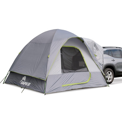 Napier Backroadz SUV Tent | 10' x 10' Vehicle Camping Tent | Fits All CUVs, SUVs, and Minivans | Sleeps 5 | Spacious, Durable, Easy Set-up | Gray/Green | Model 19100 Napier