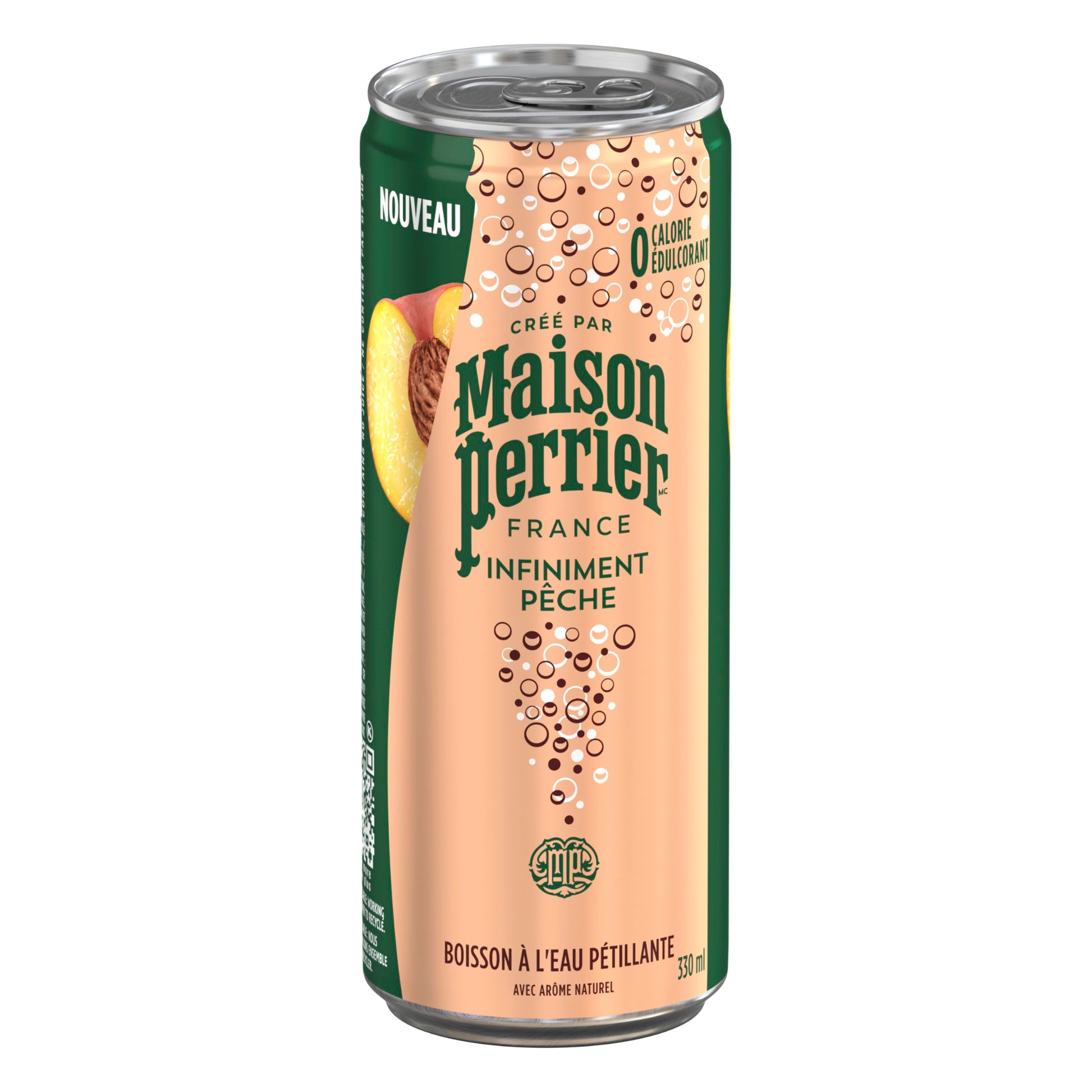 Maison Perrier Forever Peach, Sparkling Water Beverage, 24 x 330ml Maison Perrier