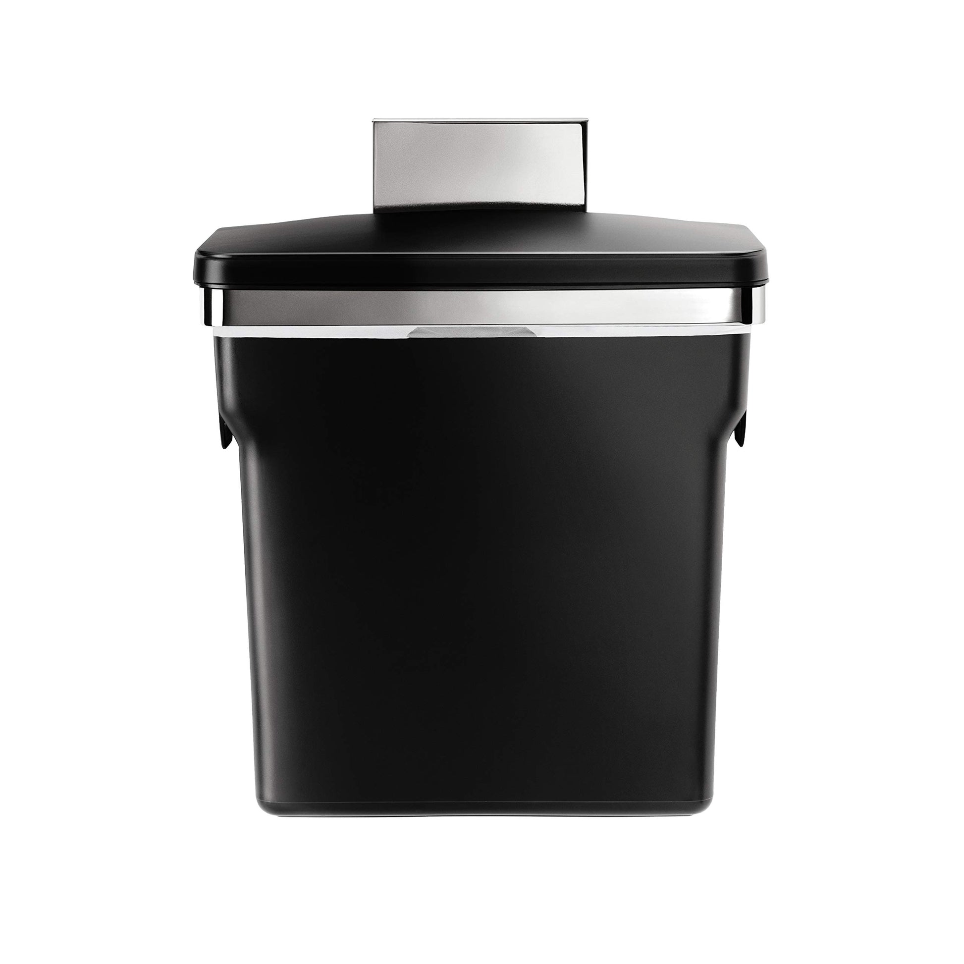 simplehuman 10 Liter / 2.6 Gallon In-Cabinet Trash Can, Heavy-Duty Steel Frame, Black simplehuman