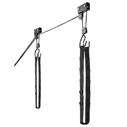 Kayak Hoist - Overhead Garage Storage - Pulley System with 125lb Capacity for Kayak, Canoe, Bicycle, or Ladder Storage by Bike Lane