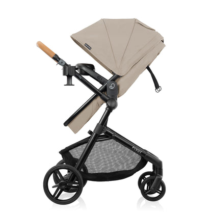 Evenflo Pivot NXT Travel System with LiteMax NXT Infant Car Seat - Latte Tan