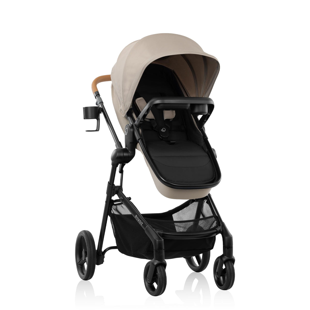 Evenflo Pivot NXT Travel System with LiteMax NXT Infant Car Seat - Latte Tan