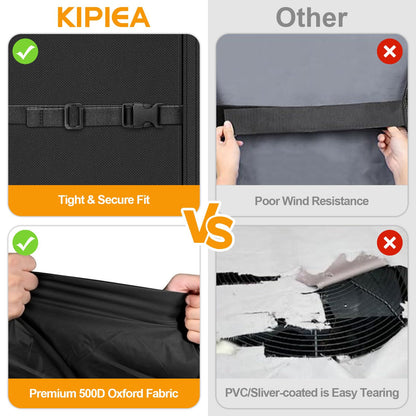 Kipiea Heavy Duty Air Conditioner Cover for Outside Units, Windproof, Anti-UV, Tear & Fade Resistant AC Cover for Winter (38" W x 38" D x 40" H) 🍁 All In One Marketplace Canada