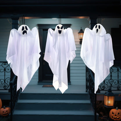 JOYIN 3 PCS Halloween Party Decorations 27.5" Hanging Ghosts, Cute Flying Ghosts for Front Yard Patio Lawn Garden Party Décor and Holiday Decorations 🍁 All In One Marketplace Canada