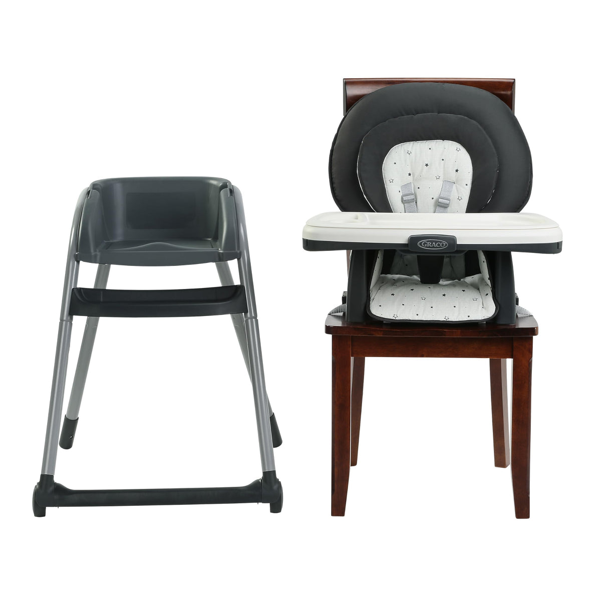 Graco Table2Table LX 6-in-1 Highchair, High Chair & Booster Seat for Babies, Toddlers and Big Kids, Asteroid
