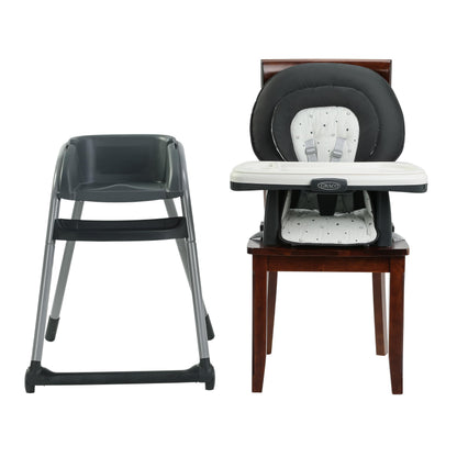 Graco Table2Table LX 6-in-1 Highchair, High Chair & Booster Seat for Babies, Toddlers and Big Kids, Asteroid
