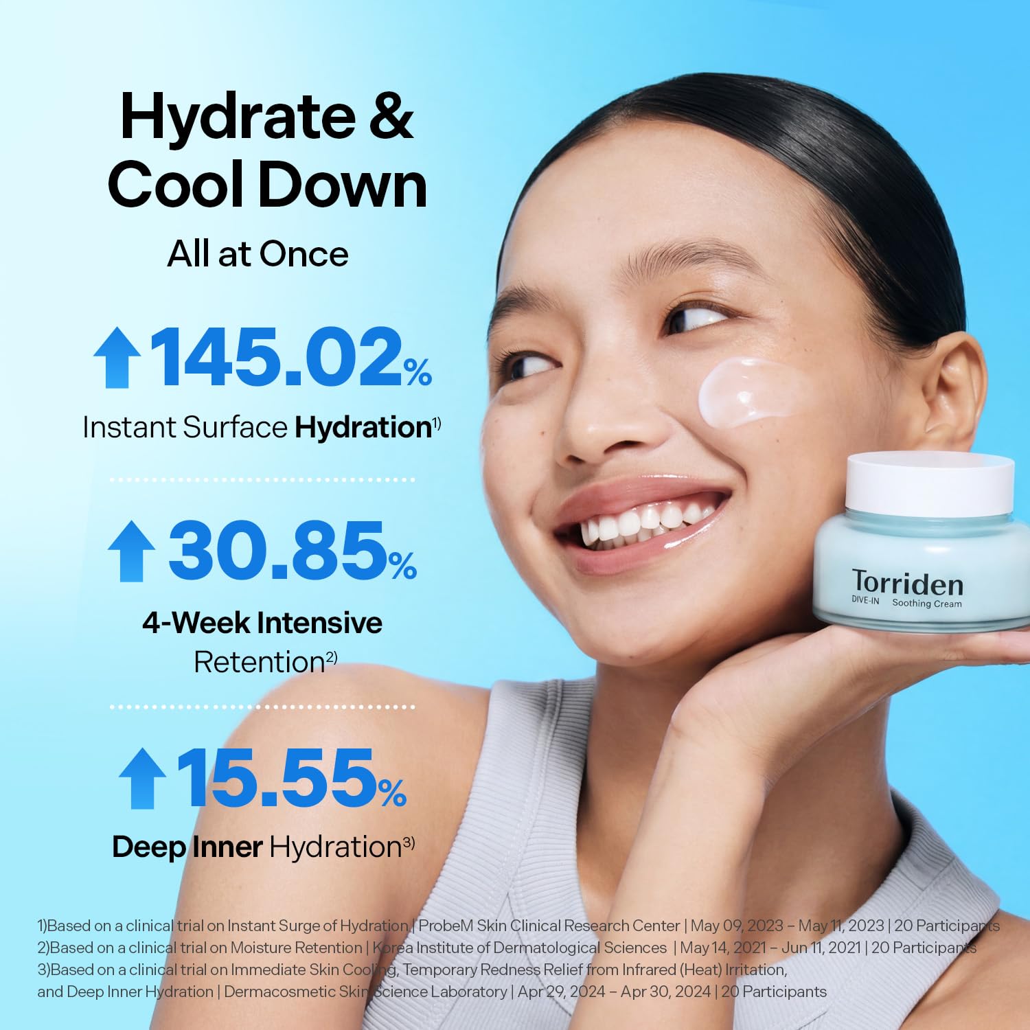 Torriden Dive-In Low Molecular Hyaluronic Acid Soothing Cream 100ml - Available at All In One Marketplace Canada