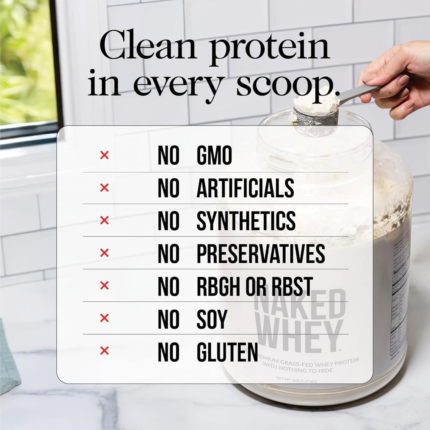Chocolate Peanut Butter Whey Protein Powder 2LB - Grass Fed, All Natural, Gluten Free