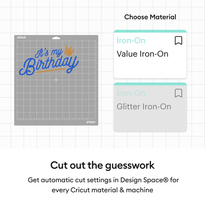 Cricut® Value Iron-On - Black (12 in x 20 ft) - HTV Heat Transfer Vinyl Cricut