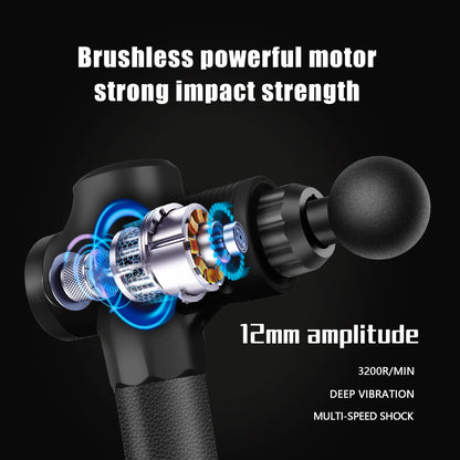 TAIJIMA Deep Tissue Massage Gun for Athletes - Handheld Muscle Massager with 10 Attachments, 30 Speed Levels, LCD Touch Screen, 2000mAh Battery, Low Noise, Portable Gift Box (Black) - Available at All In One Marketplace Canada
