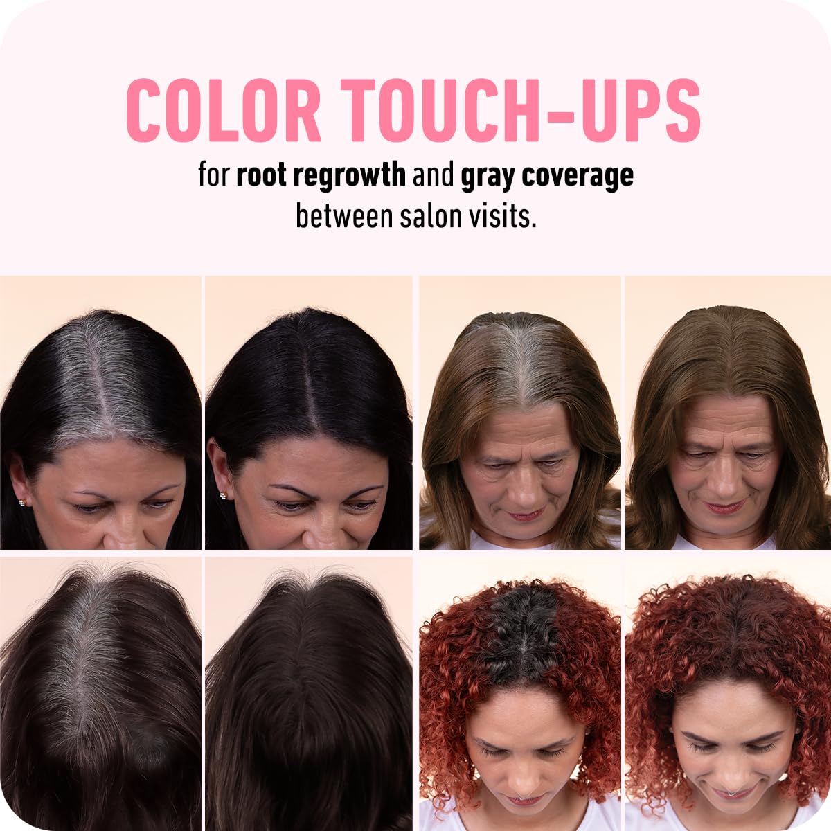 BOLDIFY Hairline Powder - Root Touch Up Hair Color for Gray Coverage - Bald Spot Concealing Hair Powder for Women & Men - 24-Hour Stain-Proof - Black