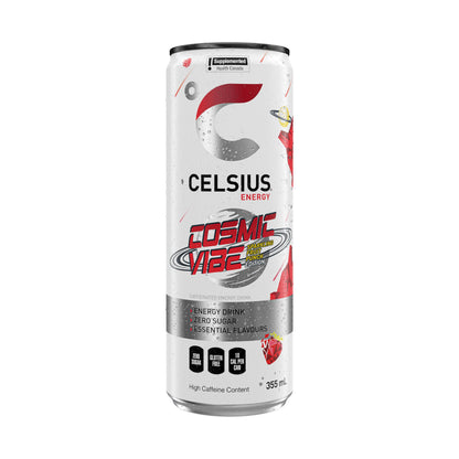 CELSIUS Sparkling Cosmic Vibe, Zero Sugar Energy Drink, 355ml (Pack of 12)
