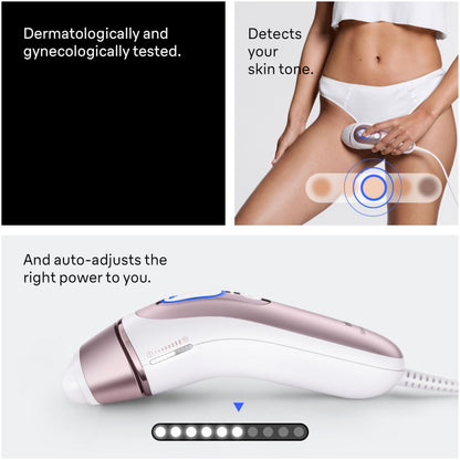 Braun IPL, Laser Hair Removal for Women & Men, Skin i-Expert IPL 7, Smart At-Home Laser with Venus Razor + 3 Heads + App, PL7243 - Available at All In One Marketplace Canada