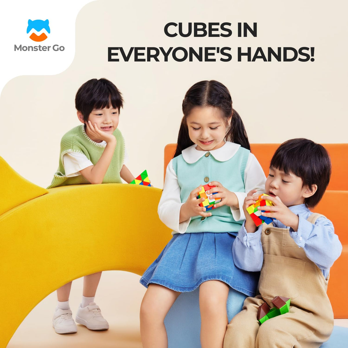 Monster Go Speed Cube 3x3 Magnetic MG EDU 56mm for Kids & Beginners 🍁 All In One Marketplace Canada