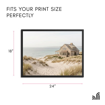 Americanflat 18x24 Poster Frame with Polished Plexiglass - Streamline Collection - Thin Border Picture Frame for Wall Display - Hanging Hardware Included - Black 🍁 All In One Marketplace Canada