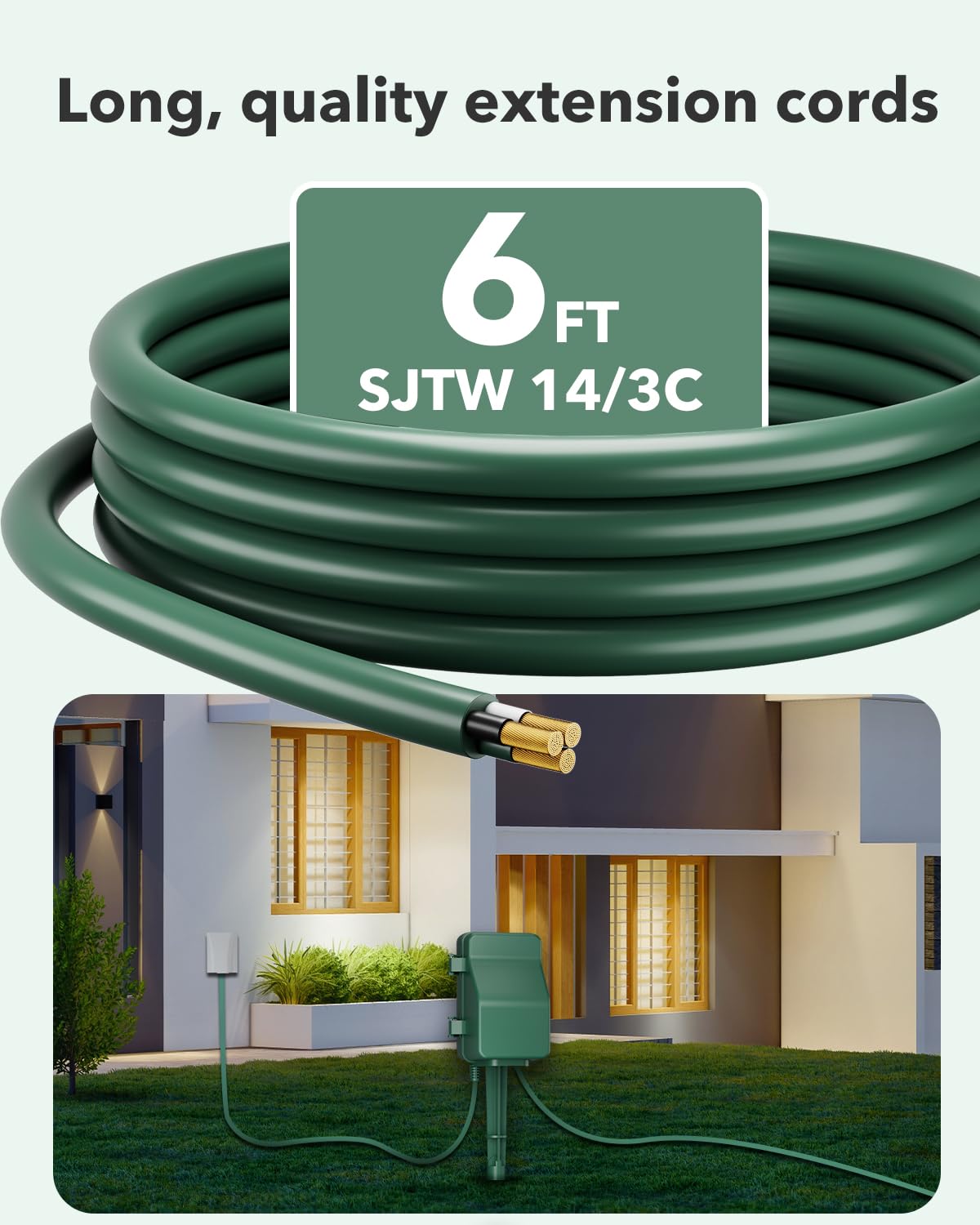 BN-LINK Outdoor Power Stake Timer, 6 Outlets, 8-Program Digital Timer 🍁 All In One Marketplace Canada