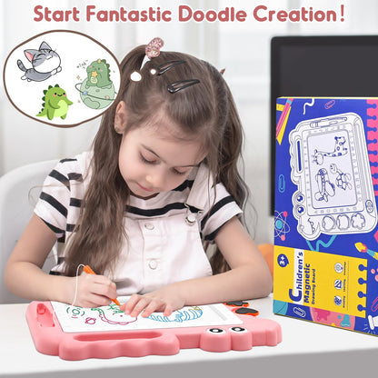 AiTuiTui Travel Size Magnetic Drawing Board Toddler Toys Gift for 3 4 Year Old Girls, Travel Sketch Writing Doodle Pad Educational Learning Kids Toys for Toddlers Age 3-5 Easter Birthday Christmas 🍁 All In One Marketplace Canada