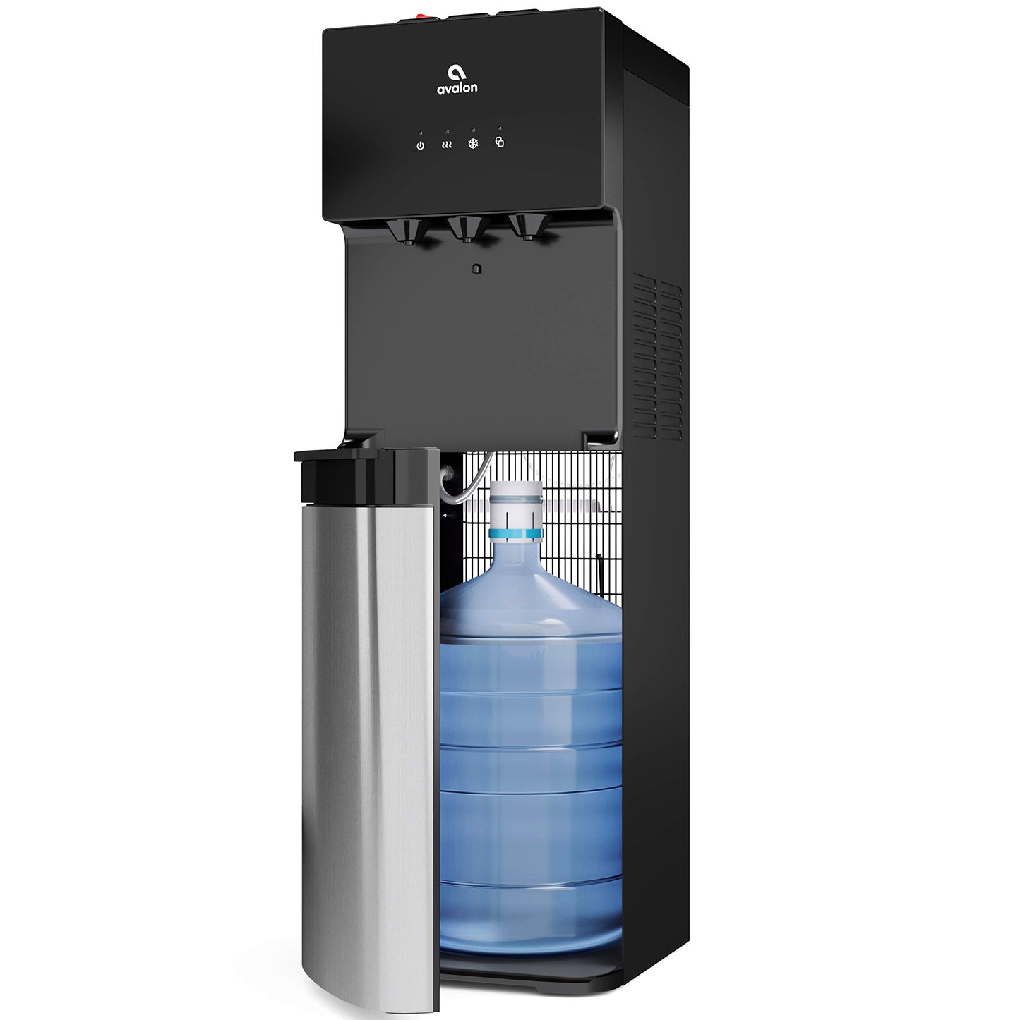 Avalon Bottom Loading Water Cooler Water Dispenser, 3 Temperature, UL/Energy Star Approved, Black & Stainless Steel