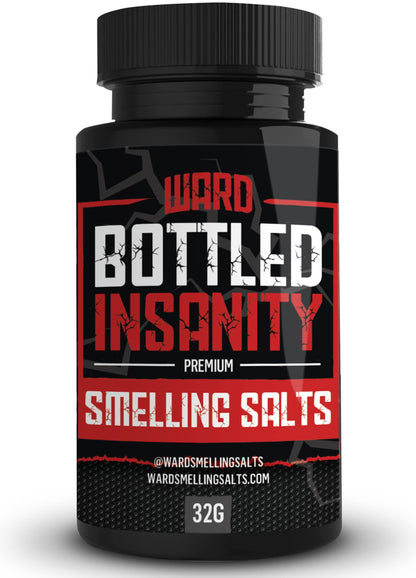 Ward Smelling Salts - Bottled Insanity - Insanely Strong Smelling Salt For Powerlifting Hockey Football Weight Lifting and More | Insane Smelling Salt - Available at All In One Marketplace Canada