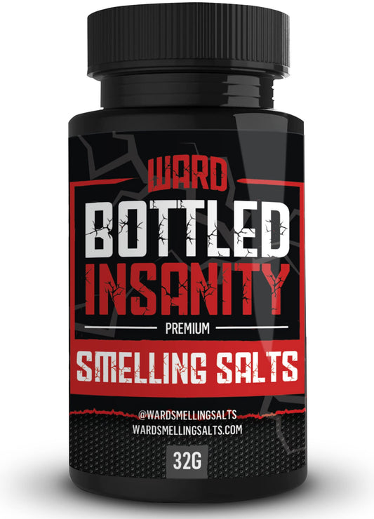 Ward Smelling Salts - Bottled Insanity - Insanely Strong Smelling Salt For Powerlifting Hockey Football Weight Lifting and More | Insane Smelling Salt - Available at All In One Marketplace Canada