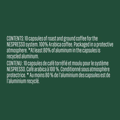 STARBUCKS by Nespresso Espresso Roast Coffee Capsules, For Original Line, 5 Boxes, 275 g - Available at All In One Marketplace Canada